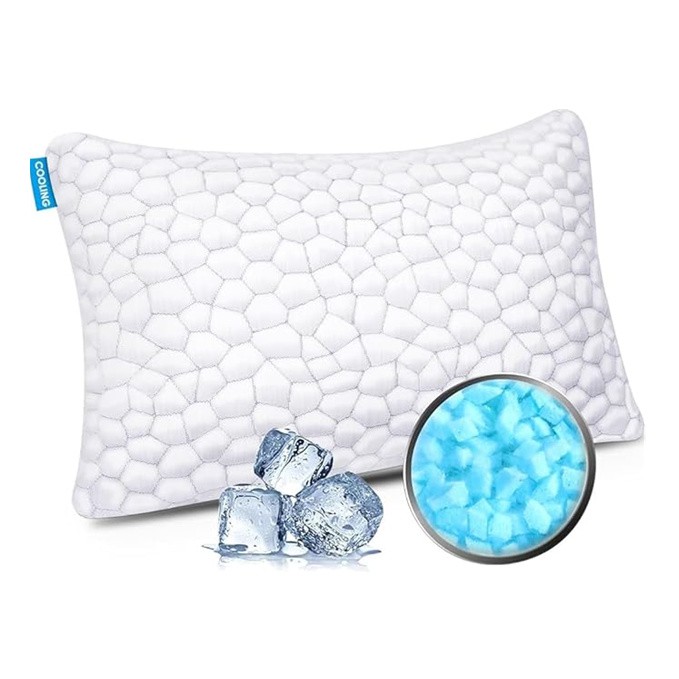 Kühlendes Kissen aus geschreddertem Memory-Schaum